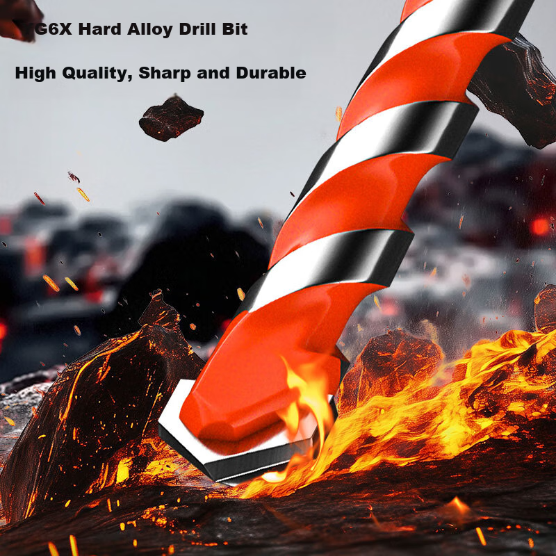 Deli Drill Bits for Tiles, Concrete, Wood, And Masonry - Premium Quality 5-Piece Set