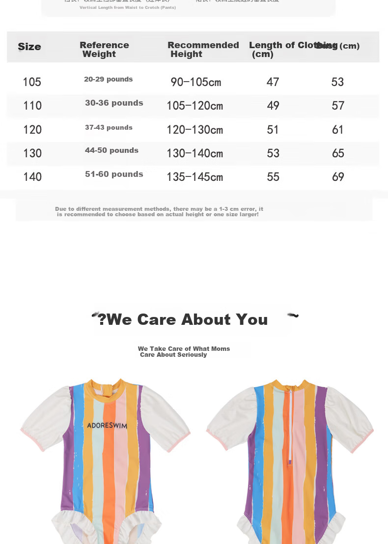 Adoreswim Princess Style Children's Swimsuit with Puff Sleeves, Sun Protection One-Piece Swimsuit for Little Girls, New Style for Girls in 2024 3