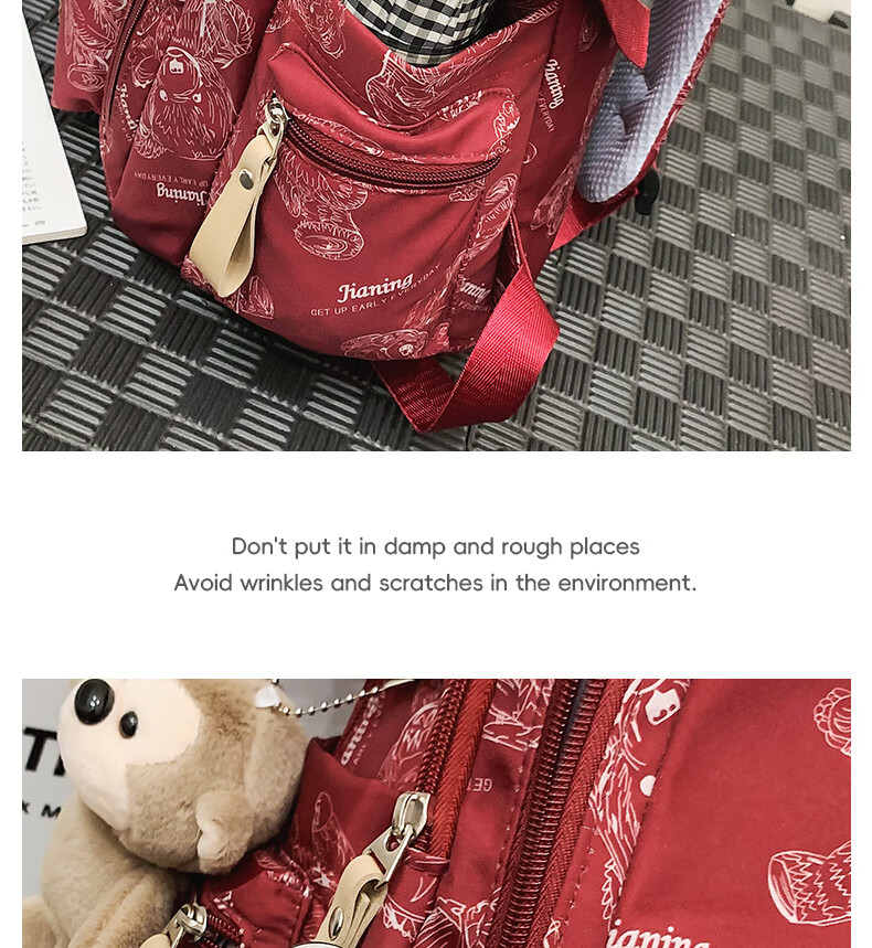 JINSHIWQ Backpack for Middle and High School Students, College Students, Boys and Girls, Large Capacity, Grades 3-6, Ergonomic Spine Protection Shoulder Bag 19