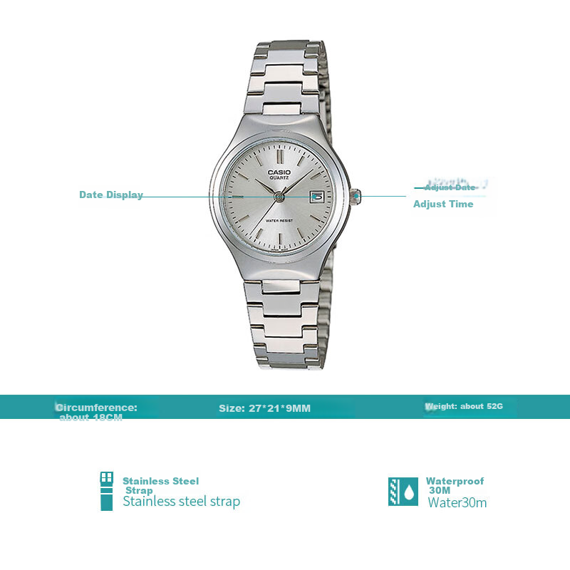 CASIO Ladies' Light Luxury Minimalist Quartz Watch [Valentine's Day Gift] LTP-1170A
