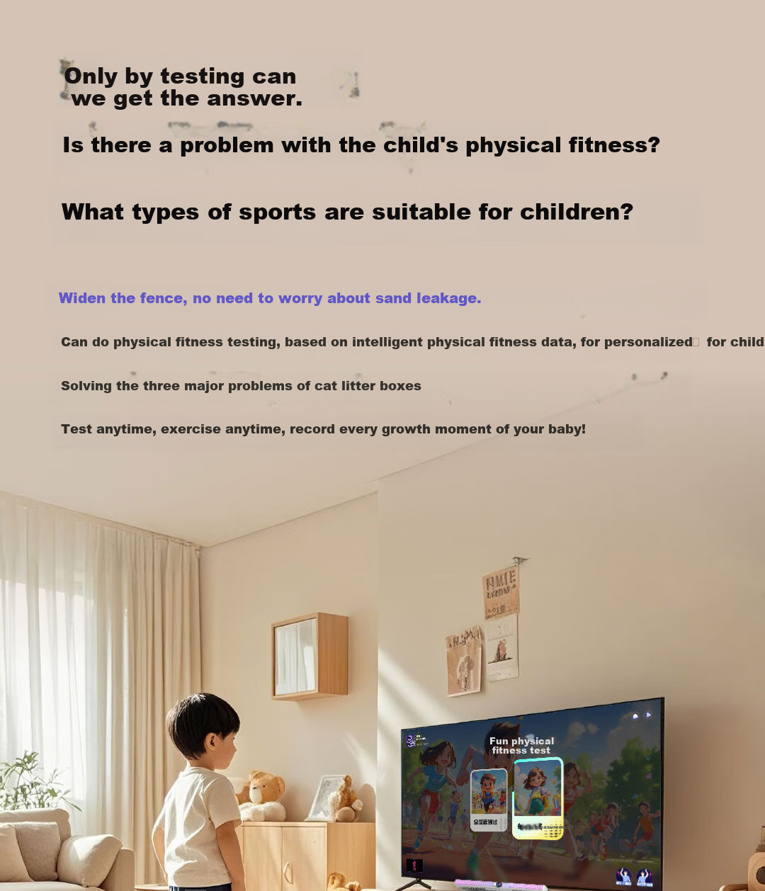Yundongyuzhou AR Motion Gaming Machine Enlightenment Device, Children's TV Game Console, Parent-Child Interaction for Ages 3-6, Simple Operation, Anti-Addiction, 618 Birthday Gift 4