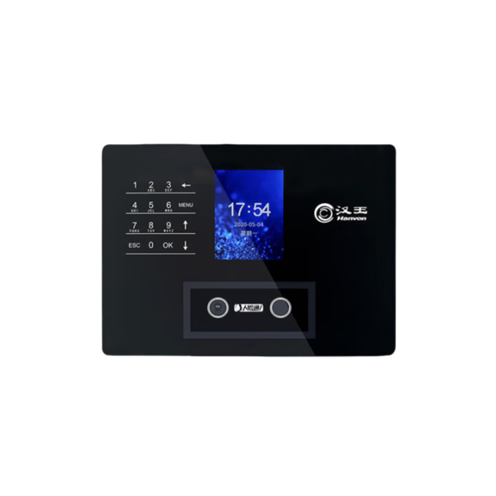 Hanvon C330ES Facial Recognition Attendance Machine Time Clock 0.1s Fast Face ID 300 Faces Quick Recognition One-Click Export Attendance Reports Large Capacity Smart