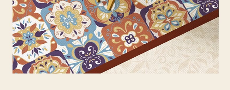 Fanyejia American-Style Tablecloth, Waterproof And Oil-Proof Dining Table Mat, Washable, Heat-Resistant, Luxurious Square Coffee Table Surface Protector 10
