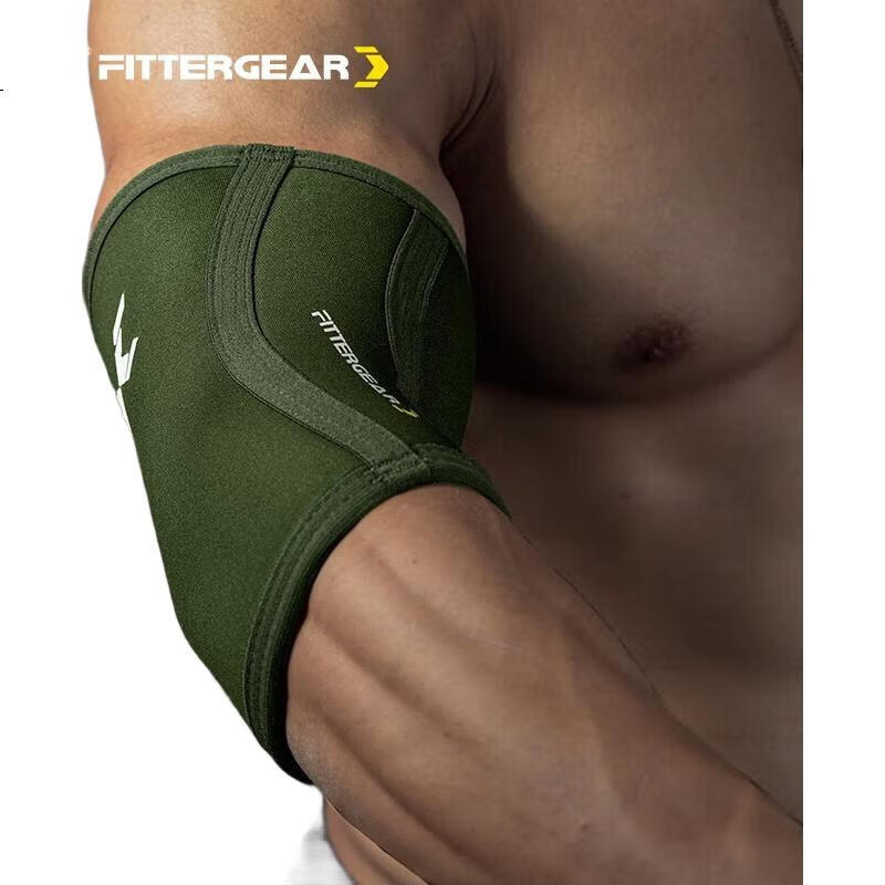 Налокотник FITTER GEAR для силовых тренировок, профессиональный, для пауэрлифтинга и жима лежа, размер M, черный