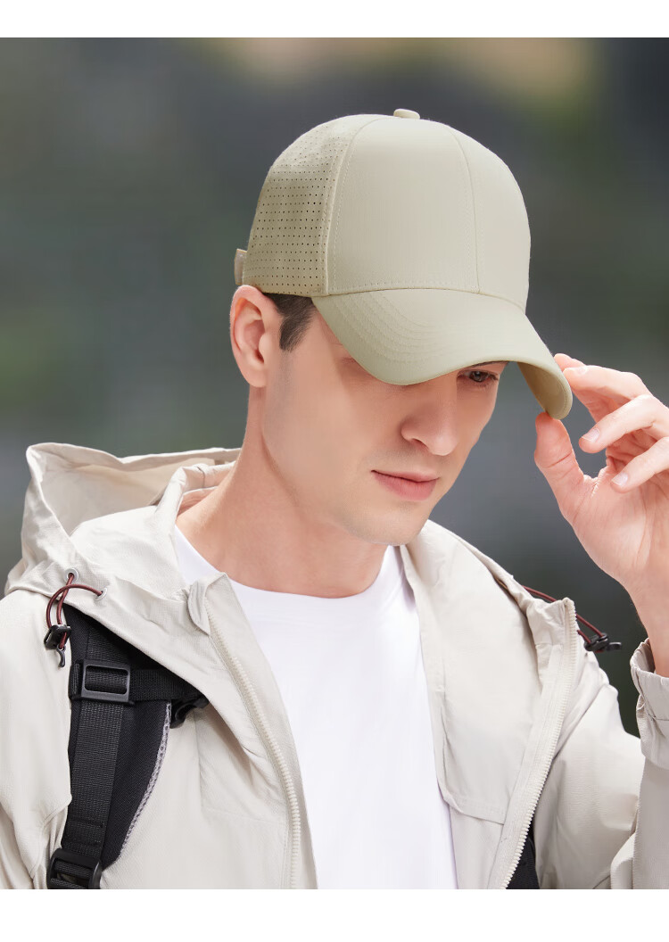 JEEP Baseball Cap for Men, Large Head Circumference, Outdoor Breathable Visor Cap, Sun Hat for Men And Women, Black 12