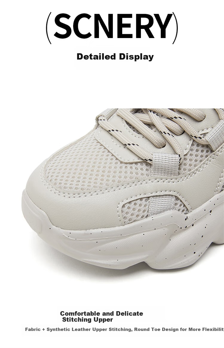 Yierkang Women's Shoes, Fashionable Classic Dad Shoes, Women's Mesh Breathable Casual Sneakers, Lightweight Footwear for Wome 16