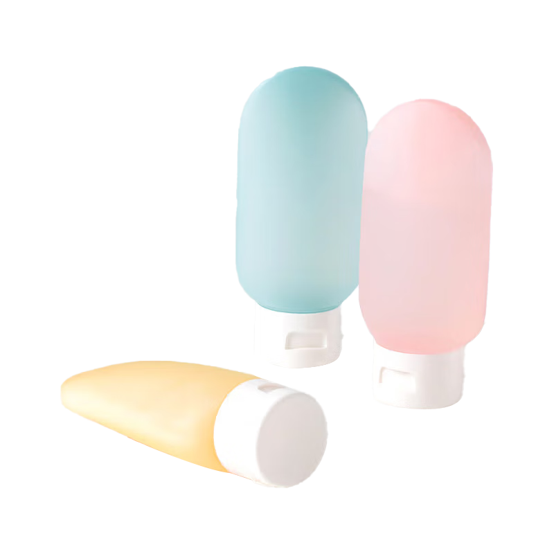 Jianyingshu Dopamine Soft Tube Refill Bottle 60ml 3pcs Cosmetic Facial Cleanser Shampoo Shower Gel Travel Supplies
