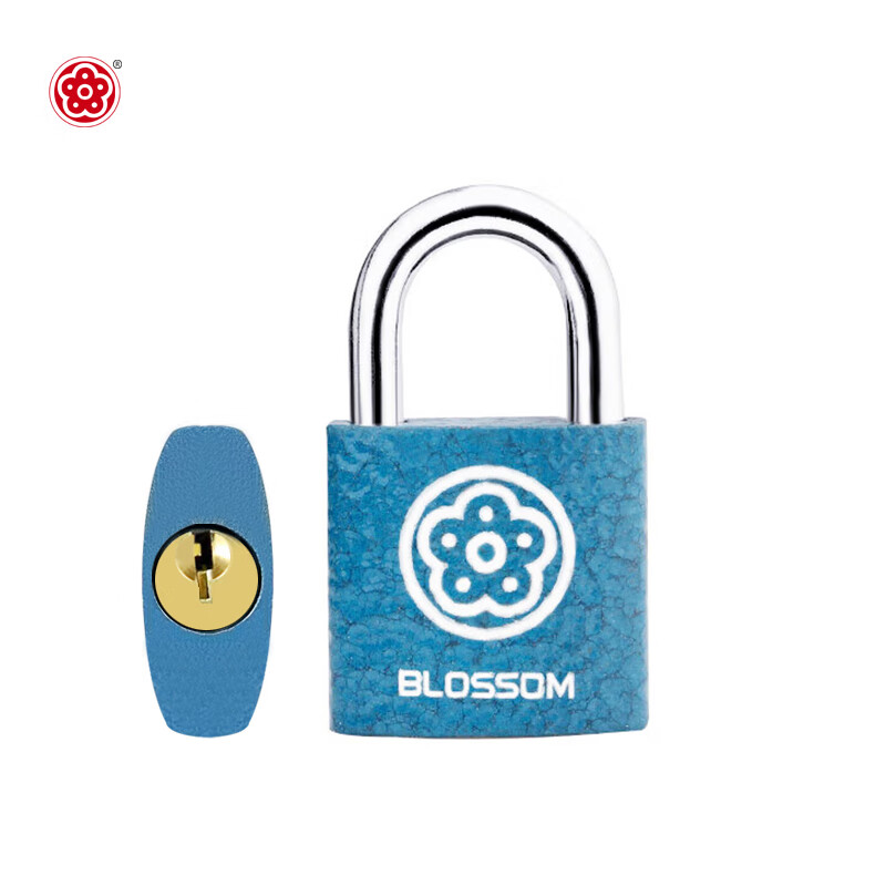 BLOSSOM Padlock, Drawer Lock, Toolbox Lock, Student Dormitory Cabinet Lock, Electric Meter Box Lock, Small Lock BC2925 Blue 25MM