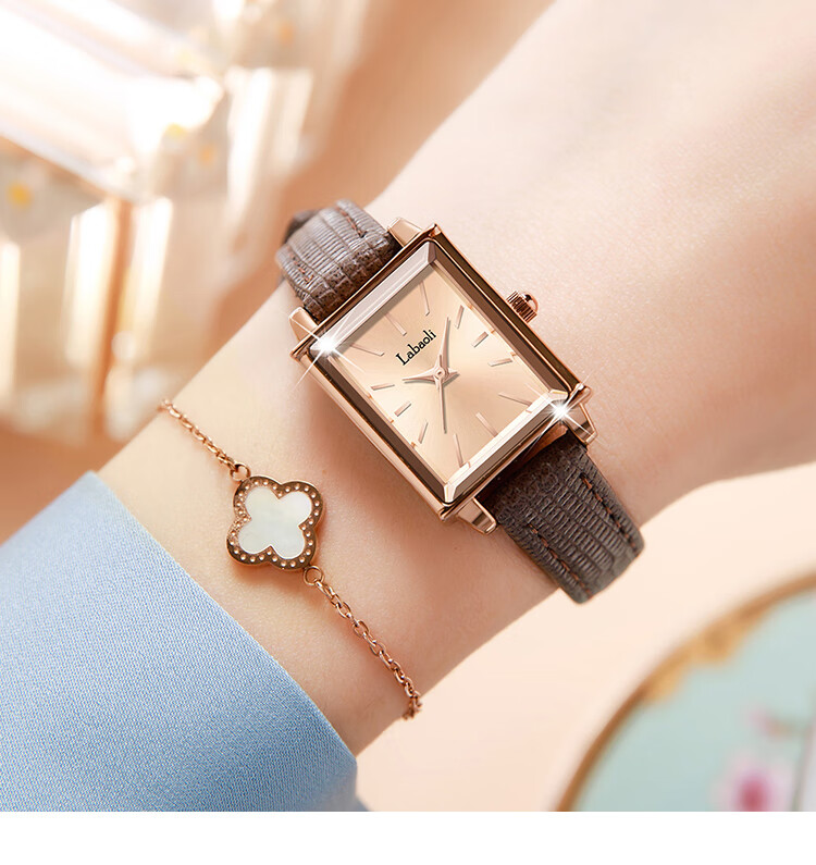 Laboli Women's Watch 2025 New Waterproof Casual Vintage Luxury Wristwatch LA213 Light Brown 21mm 3