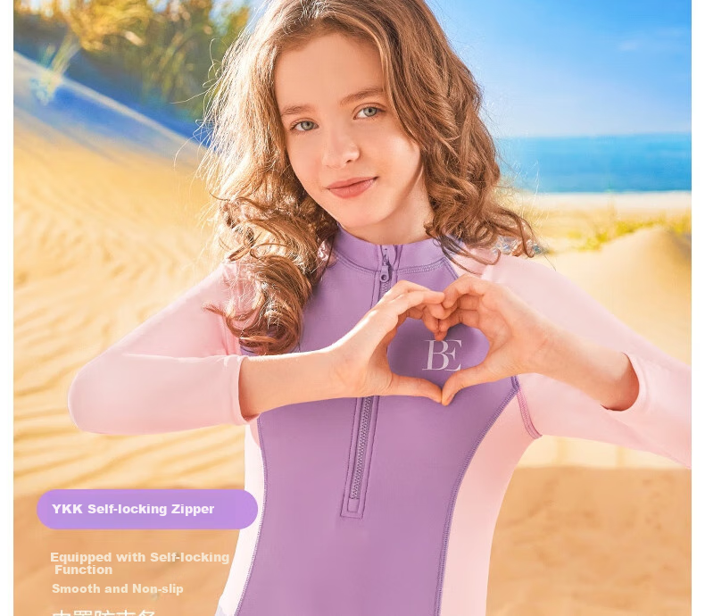 BALNEAIRE Children's One-Piece Swimsuit with Long Sleeves And Pants for Sun Protection, Sports, Beach, Outdoor Swimming 260186 7