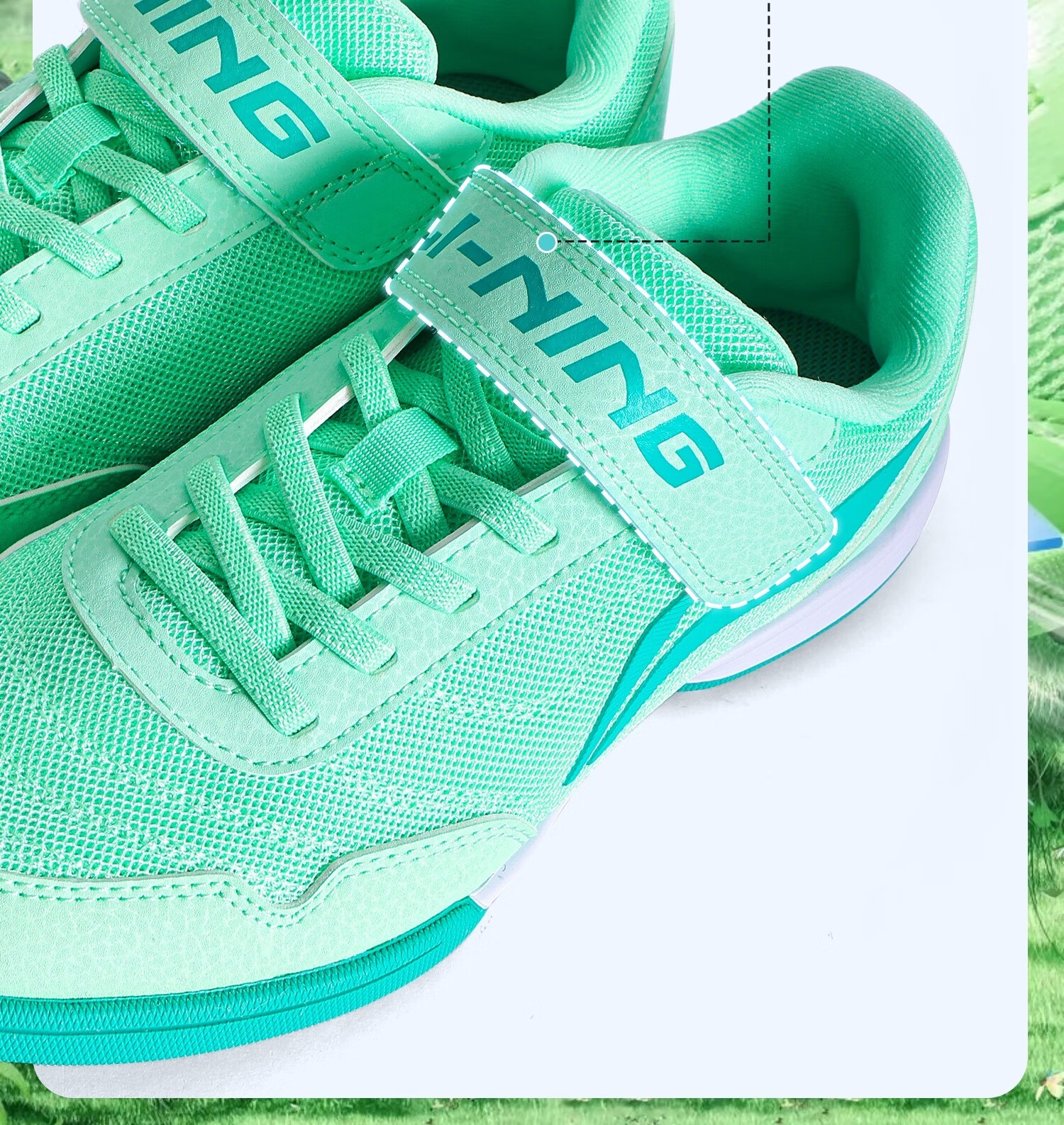 Li-Ning Children's Soccer Shoes with TF Turf Studs, for Primary School Students Aged 6-12, Professional Training Mesh Breathable Velcro Non-Slip Football Boots Size 32 7