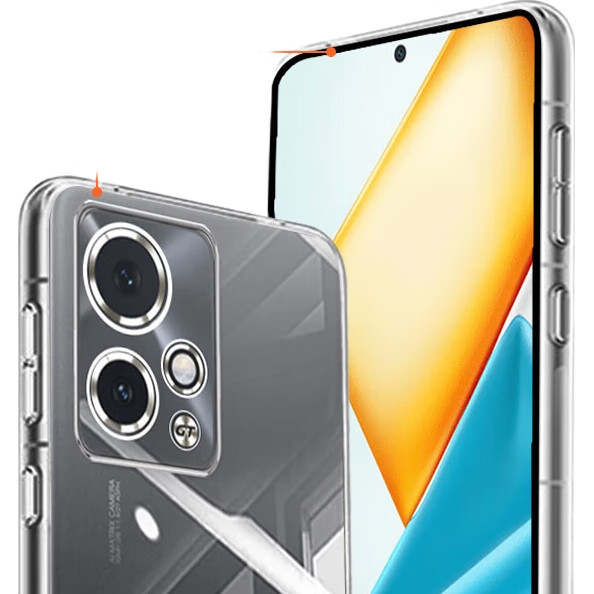 Чехол KOOLIFE для Honor 90GT, прозрачный, противоударный, защита камеры, TPU