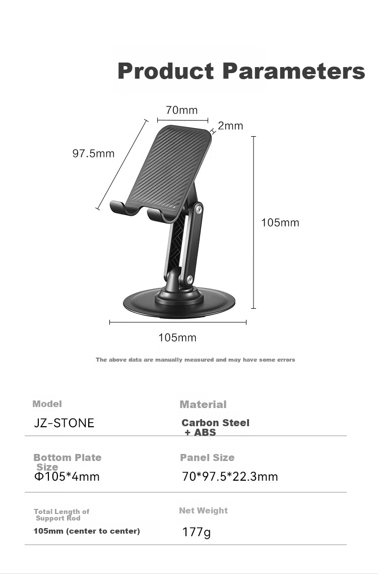 JD Original Phone Stand, Three-Axis Foldable Tablet IPad Stand, Lazy Bedside Stand for Live Streaming, Gaming, Reading, Binge-Watching, Multifunctional, Compact And Portable, Suitable for Apple 17 And Huawei 5