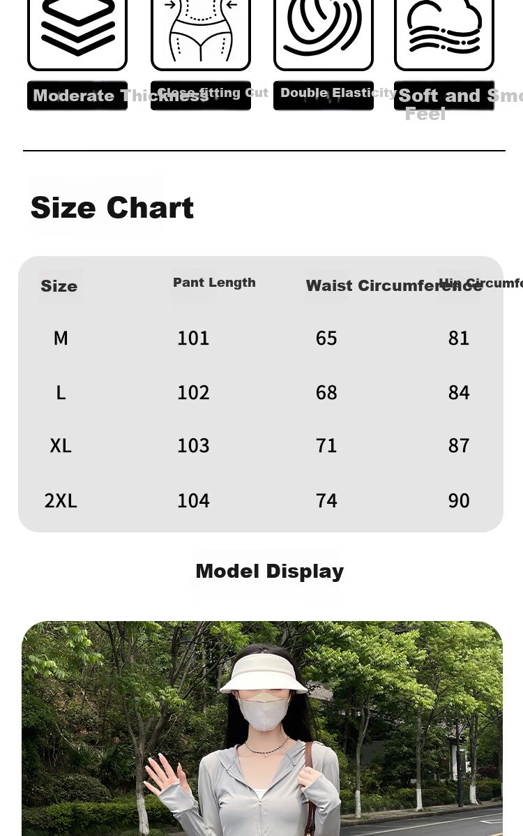 XUEXIMAN Sun Protection Flared Pants for Women, Summer Lightweight 2025 New Style High-Waisted Slimming Slightly Flared Ice Silk Wide-Leg Pants 9