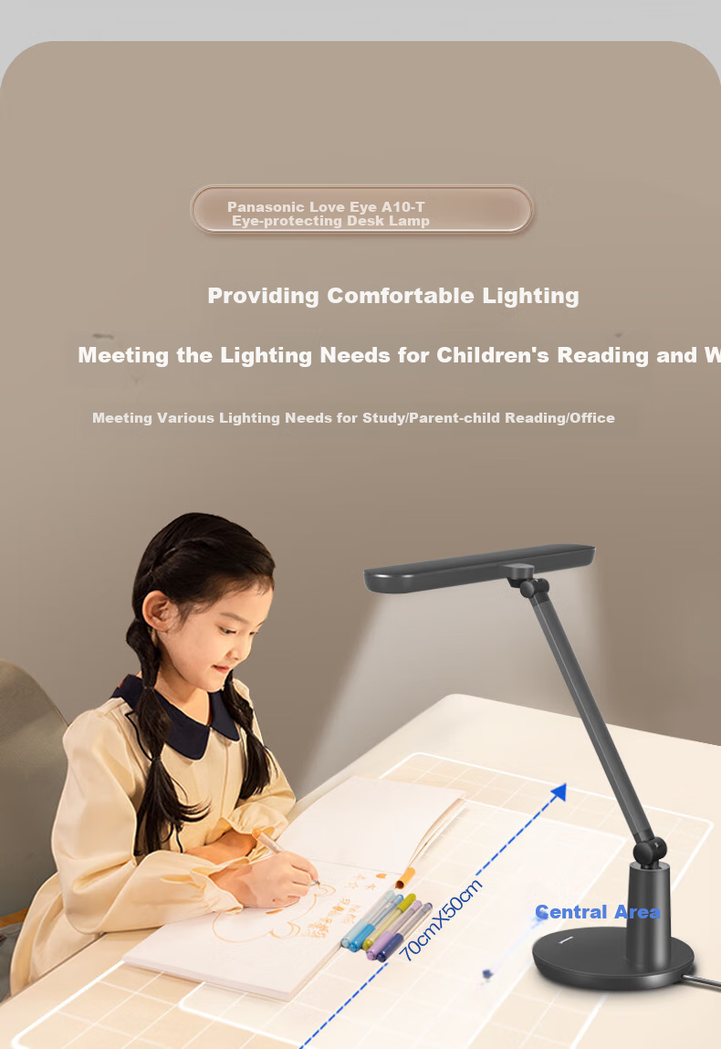 Panasonic Eye-Protecting Desk Lamp for Study And Children's Bedroom, Home Use Eye-Protection Smart Desk Lamp for Mijia, Upgraded Version of Zhi Zhu 3