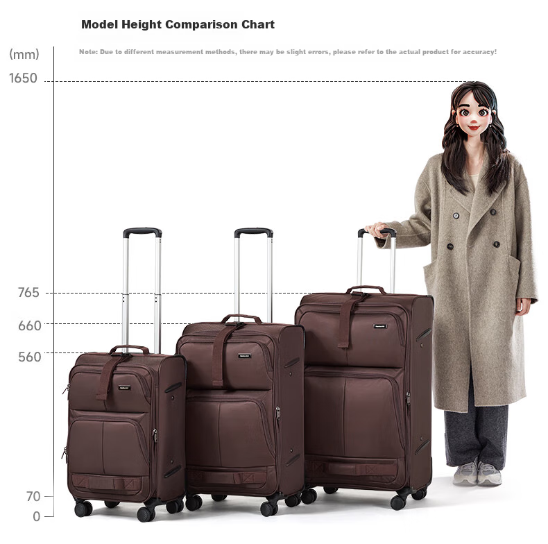 HANKE Luggage, Large Capacity Suitcase for Women And Men, Outdoor Trolley Case, 20-Inch Black, 41 Liters, Password Lock, Expandable Travel Suitcase 16