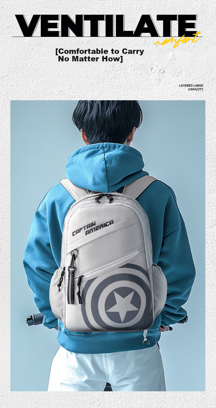 Disney Backpack for Men, Large Capacity, College Student Bookbag, Travel Bag, Water-Resistant, Commuter Bag, Business Trip Backpack, Casual Laptop Bag 6