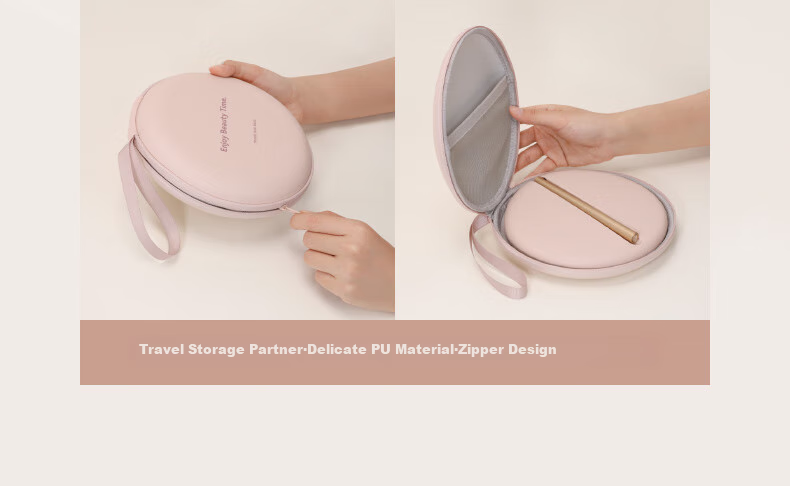 MUID Foldable Portable Makeup Mirror with LED Light, Rechargeable, Desktop Magnetic Detachable Storage, Stepless Dimming Beauty Mirror 11