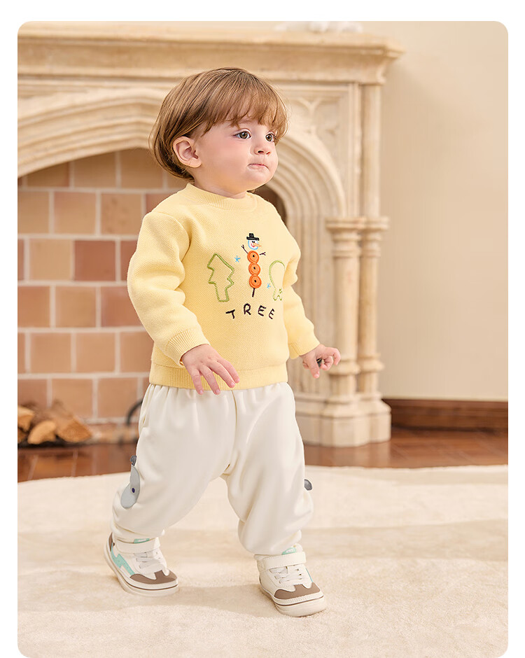 BALABALA BalaOne Loose-Fitting Joggers Pants for Boys And Girls, Winter Warm Trousers 209425108202 10