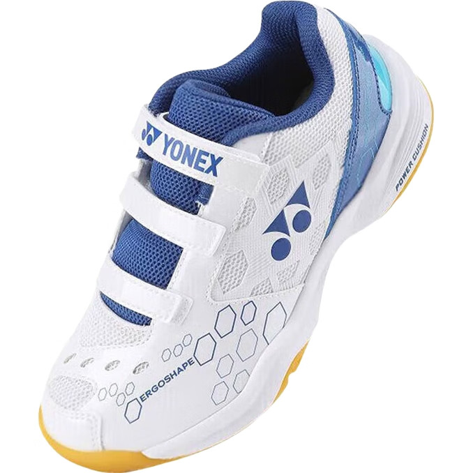 Кроссовки для бадминтона YONEX SHB101JRCR, детские, белые с синим, размер 35