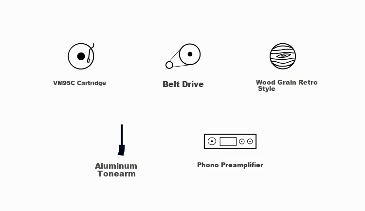 Audio-Technica [Self-Operated] AT-LPW30 Turntable, Vinyl Record Player, Retro Phonograph, Graduation Gift, Father's Day Gift 2