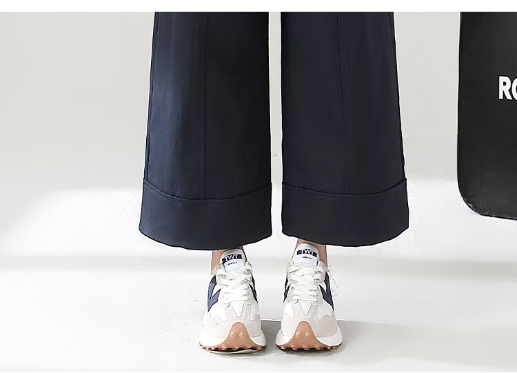 Yipintiancheng Simple Wide-Leg Pants for Women, Summer 2025, Petite High-Waist Draping Versatile Slimming Loose Casual Trousers for Wome 11