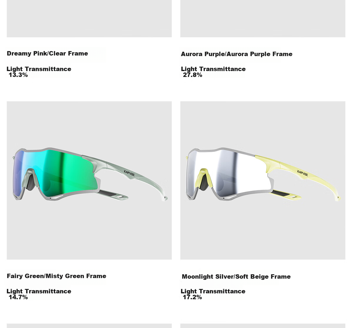 KAPVOE Leopard Color-Changing Running Glasses, Marathon-Specific Outdoor Sports, Anti-Glare, Windproof Sunglasses, Unisex 16