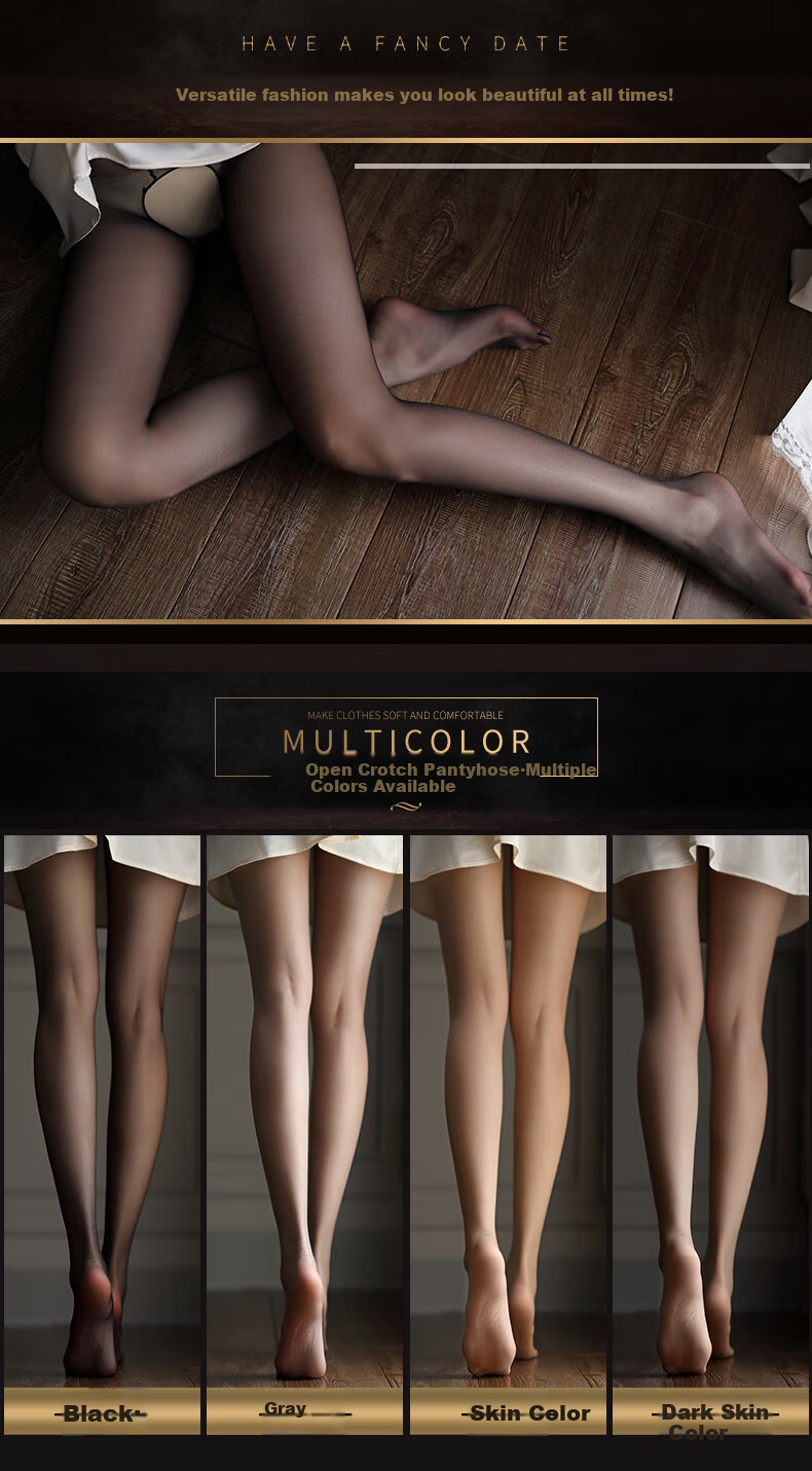 Zhenmei Women's Anti-Snag Sexy Gray 0D Sheer Pantyhose Transparent Tights Nude Effect Gray 7149 2