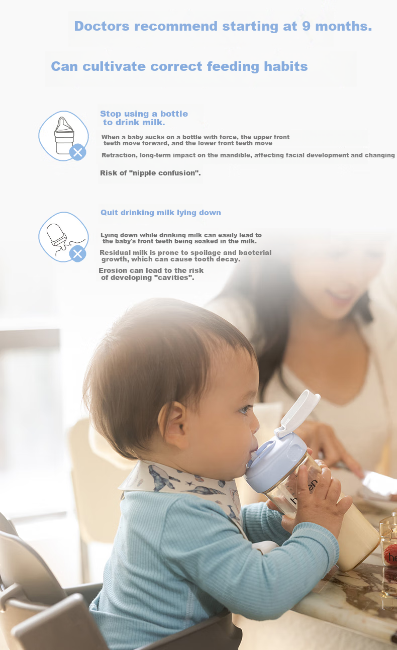 HEGEN Children's Straw Cup Universal Accessory for Ages 1-3, Direct Drinking Water Cup Accessory 7