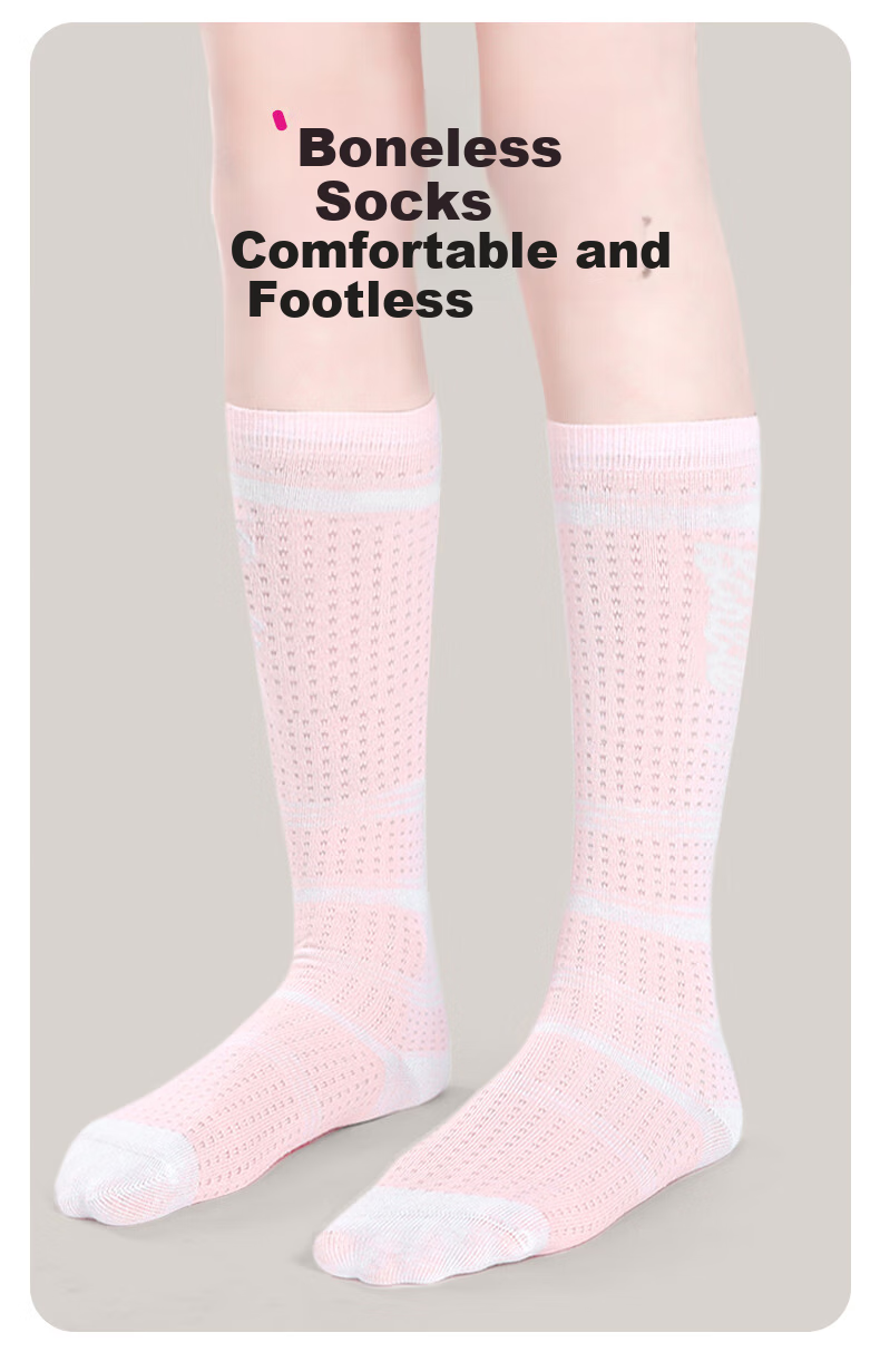 Barbie Girls' Mid-Calf Socks, Children's Long Socks, Spring And Autumn Cotton Socks, Girls' Mesh High Socks, Student Thin Long Socks 4