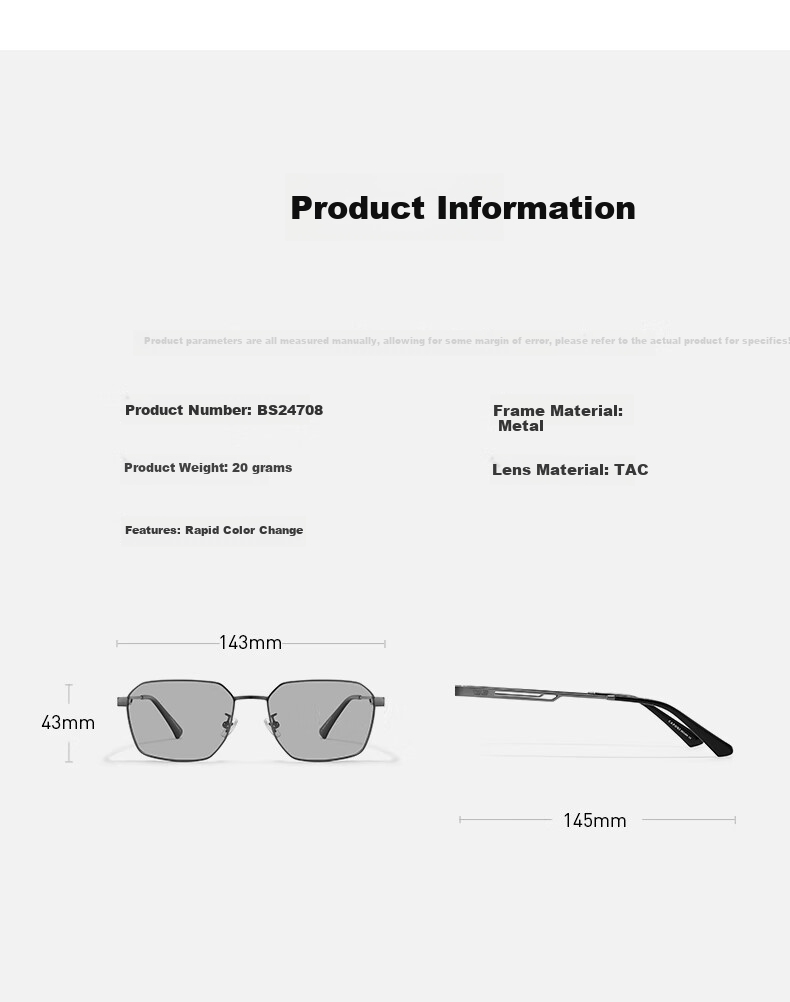 CAPONI Photochromic Polarized Sunglasses for Men, Driving-Specific Night Vision Glasses, Day And Night Use, UV Protection, Sun Protectio 13