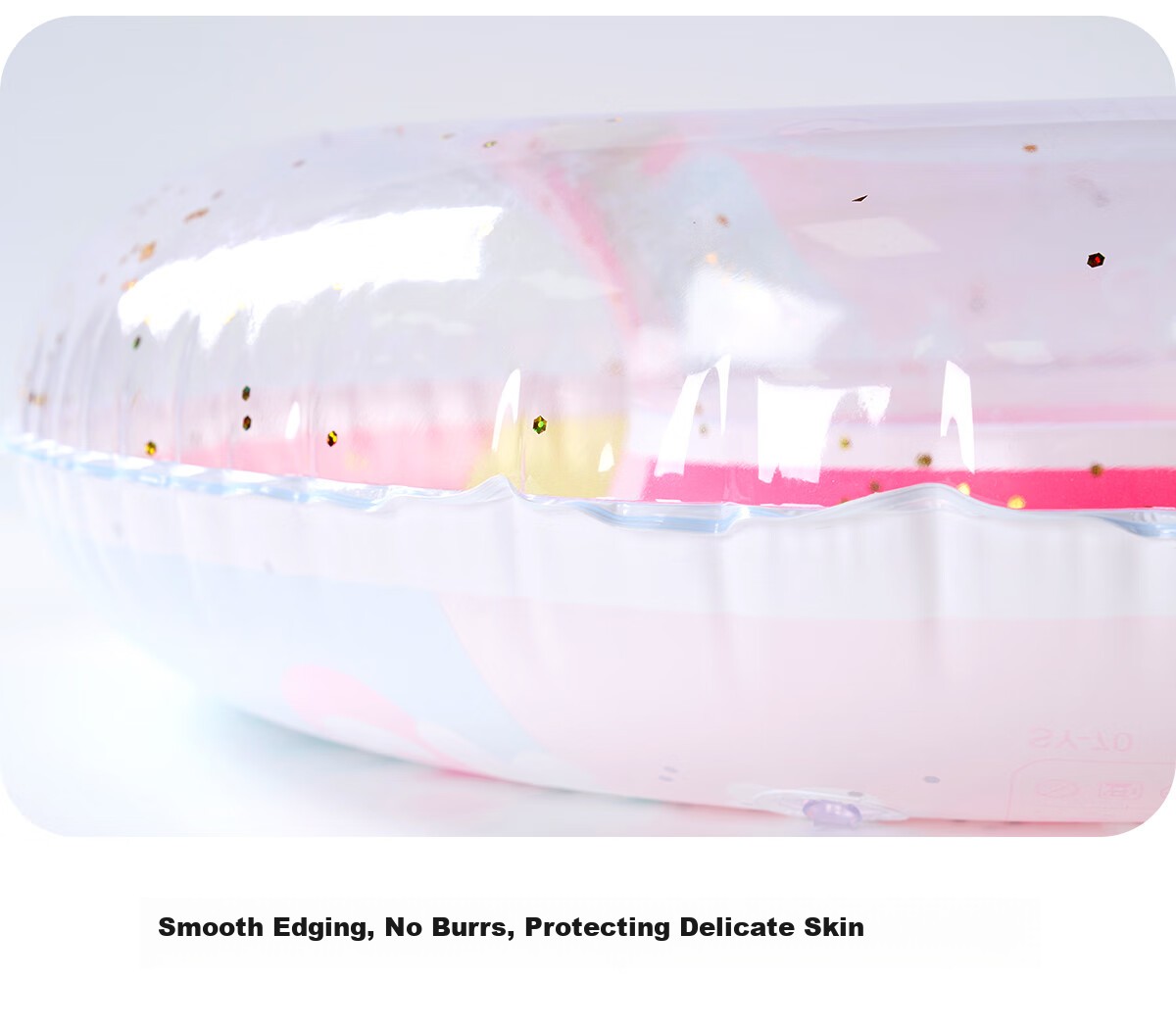 361° Children's Swimming Ring, for Boys And Girls, Anti-Rollover, Suitable for Beginners And Toddlers, Cute Underarm Design, Inflatable, Summer Pink 13