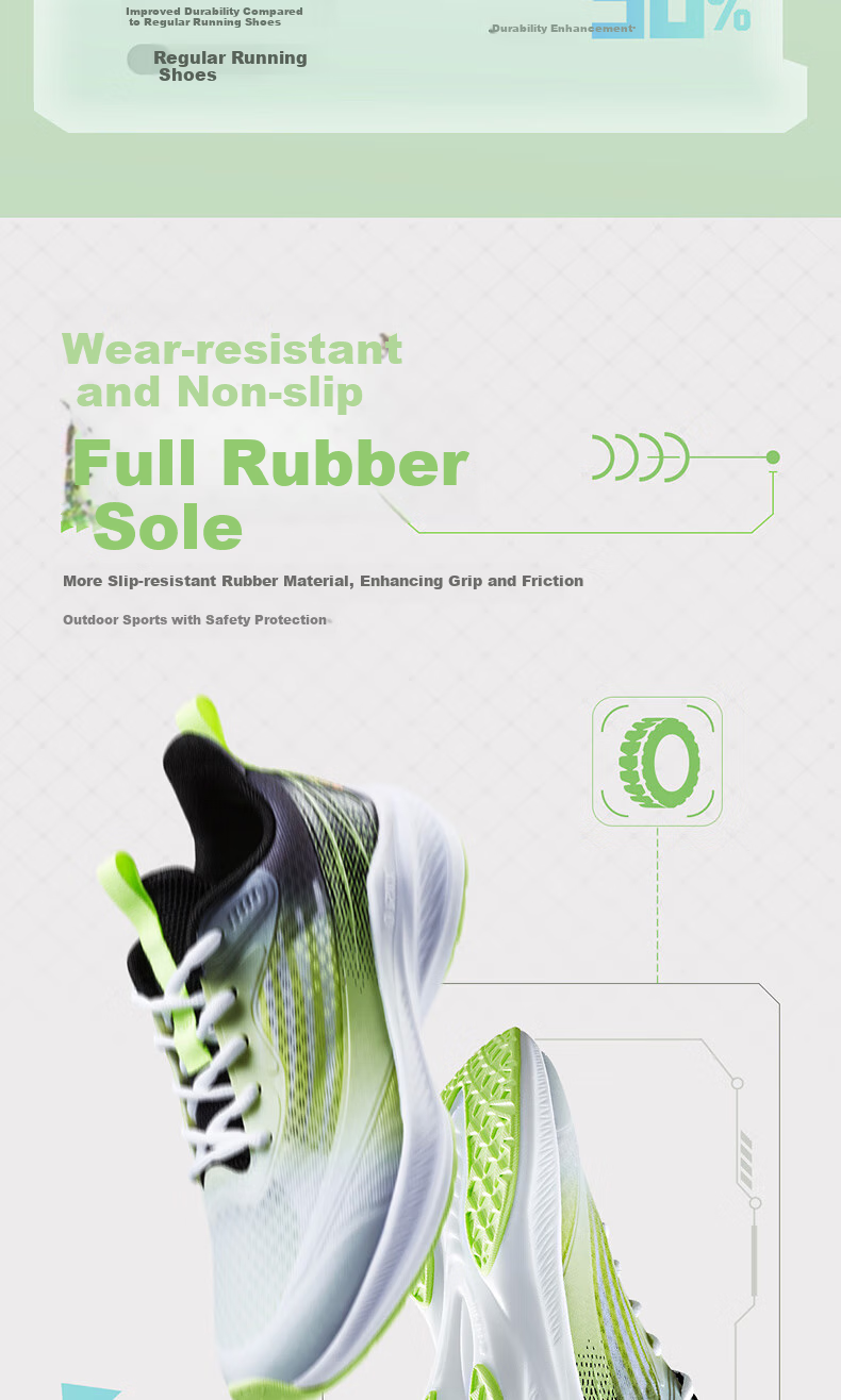 361° Shansu 3.0 Children's Racing Running Shoes, Summer Youth Breathable Quick-Rebound Sports Exam Shoes, White, Size 37 17