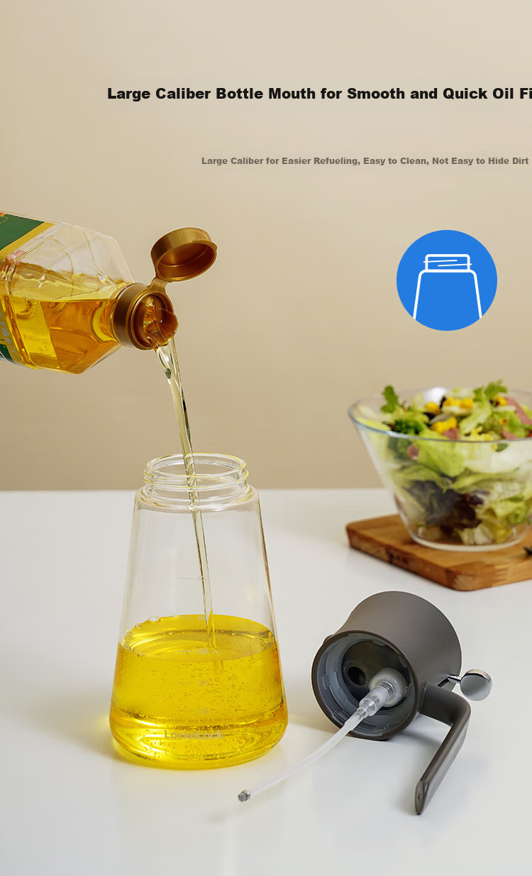 LOCK&LOCK (LOCK&LOCK) Large Capacity Glass Oil Sprayer Bottle, Soy Sauce Spray Bottle, 500ml, Blue 8