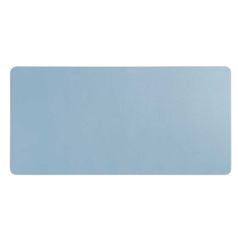 Juyingfeng Extra Large Mouse Pad, Leather Waterproof Mouse Pad for Laptop And Office Use, Double-Sided Desk Mat with Natural Oak Edge, Wear-Resistant, 90*45cm Sky Blue