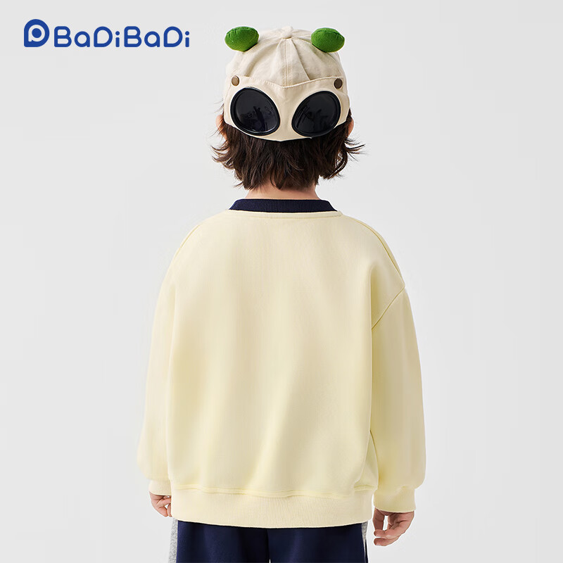 Badibadi Spring and Autumn Baby Toddler Children's Sweatshirt Base Shirt T-Shirt Unisex Baby Jacket Light Green 130