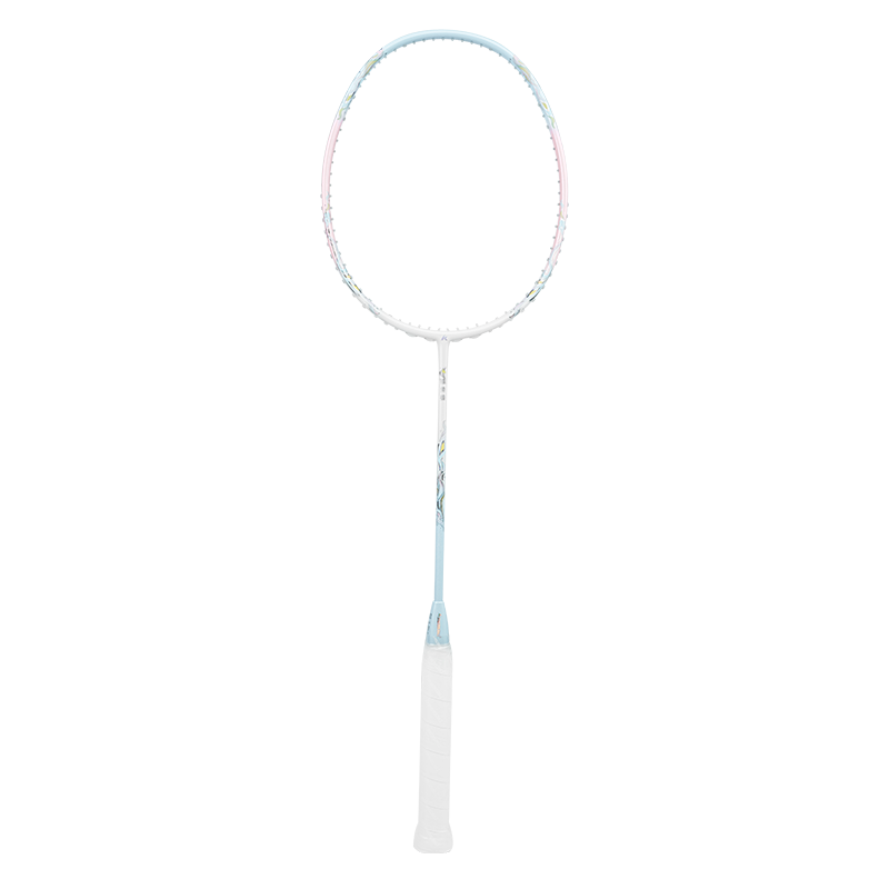 KAWASAKI Unicorn Feather Full Carbon 5U High Tension Offensive Beginner Single Racket Gift Box Starry Blue Sakura Pink String