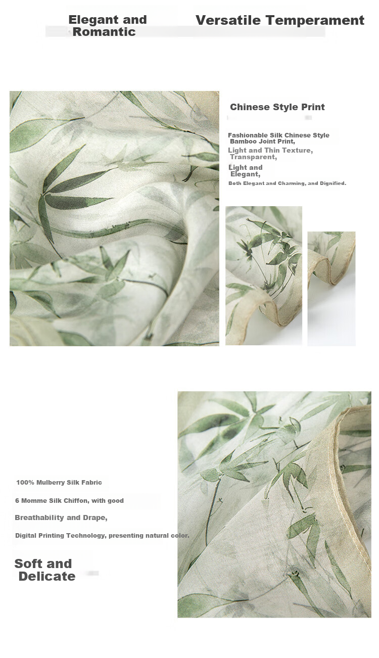 Sijie [High Cost-Performance] 100% Mulberry Silk Scarf, Versatile Office Mid-Autumn Festival Neck Warmer Silk Scarf Gift 3