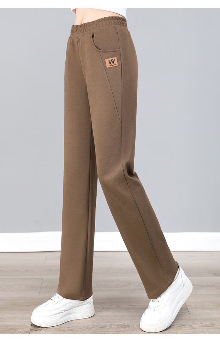 TUCANO Women's Straight-Leg Pants Casual High-Waist Slimming Beige M 11