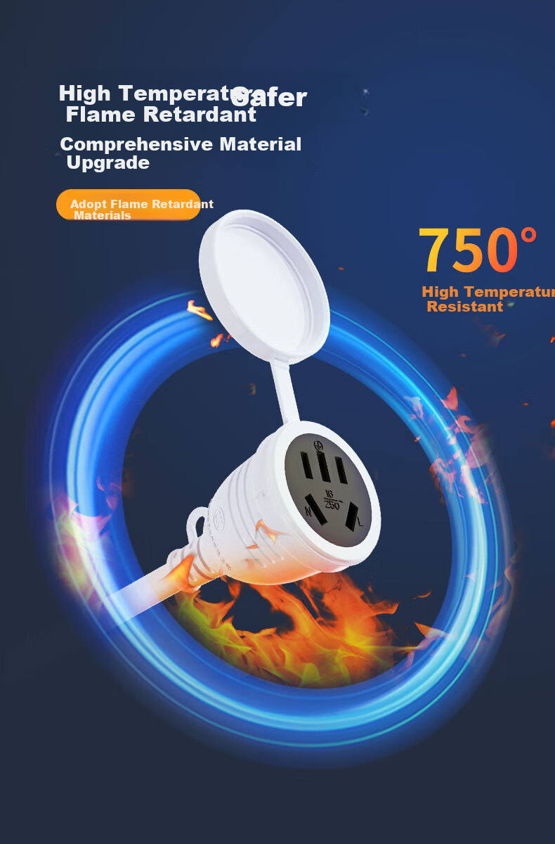 Kyfen 16A High-Current Socket Extension Cord, for Air Conditioners And Water Heaters, 1.5 Square Mm Wire Diameter, 2 Meters, Australian Standard 7