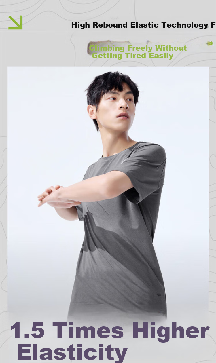 Beneunder Men's Short-Sleeve T-Shirt, Summer Sports Quick-Dry Tee, Breathable Comfortable Round Neck Loose Undershirt HI943 14