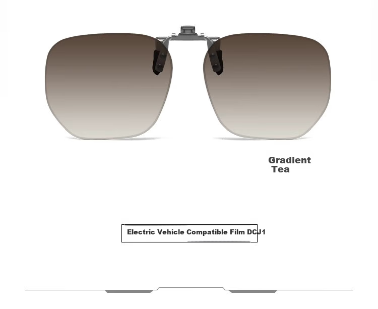 Bertha Gradient Color Driving Clip-On Sunglasses for Men, Nearsighted, Day And Night Use, Specialized for Driving, Sun Protection, Myopia Glasses Adapter 22