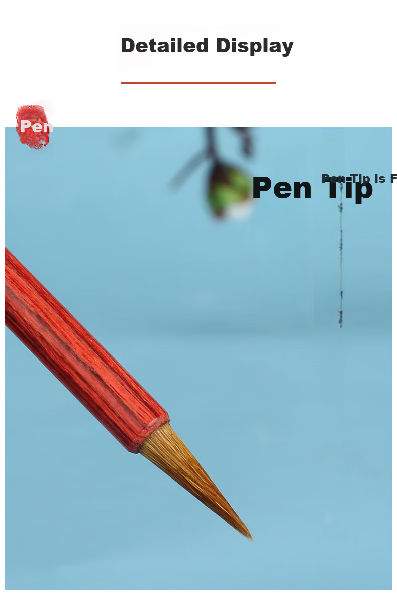 TT (Tiantianlian) Nirvana Small Regular Script Brush Pen for Calligraphy Beginners' Tracing And Professional Use with Wolf Hair Bristles TN-0176 4