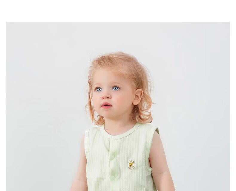 Beitaisi Baby Clothes, Summer Thin Breathable Sleeveless Onesie, Pure Cotton Romper for Boys And Girls, Sleepwear 15