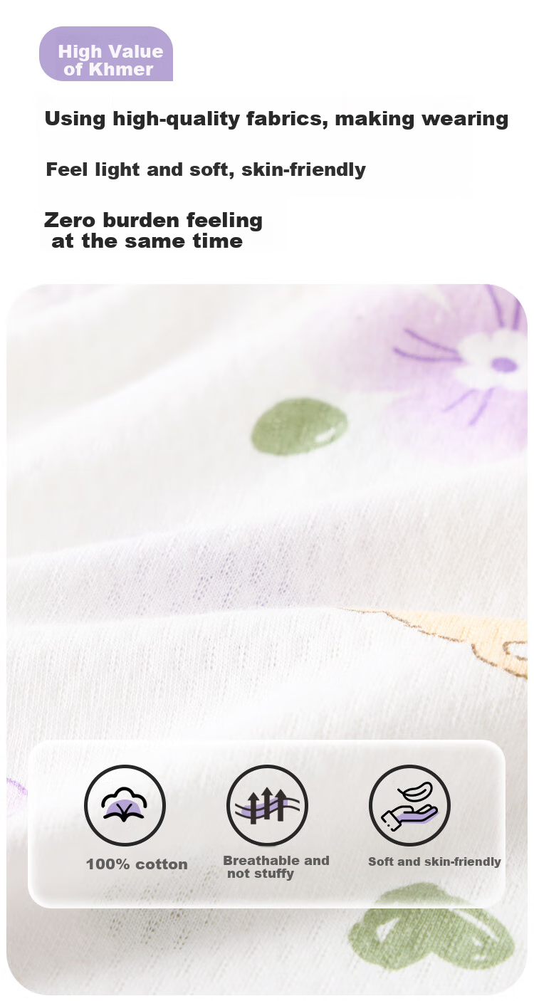 DEESHA [100% Pure Cotton Class A] Children's Pajamas Spring And Summer Thin Girls' Loungewear Baby Air Conditioning Suit Set 2