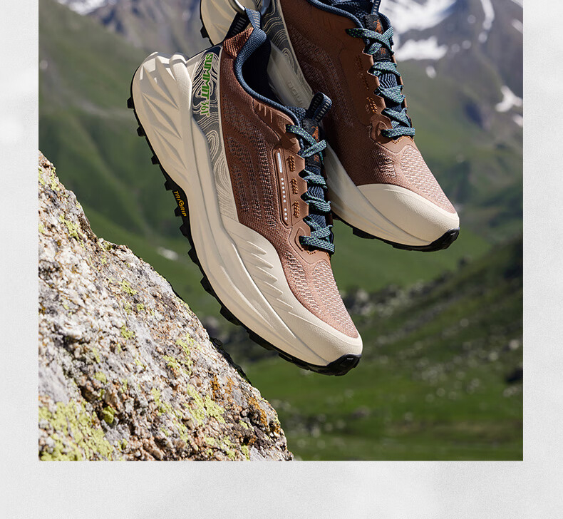361° Men's Sports Shoes, Breathable Yushan 3 Outdoor Hiking Shock-Absorbing Wear-Resistant Running Shoes for Spring And Summer, Model 672532214-1 32