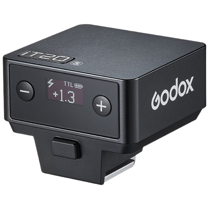 Godox IT20 Mini Flash, Compact Hot Shoe Interface, On-Camera Flash, Small Cube, Portable for Outdoor Shooting, Portrait Photography, Digital Mirrorless Cameras [Black Sony Version]