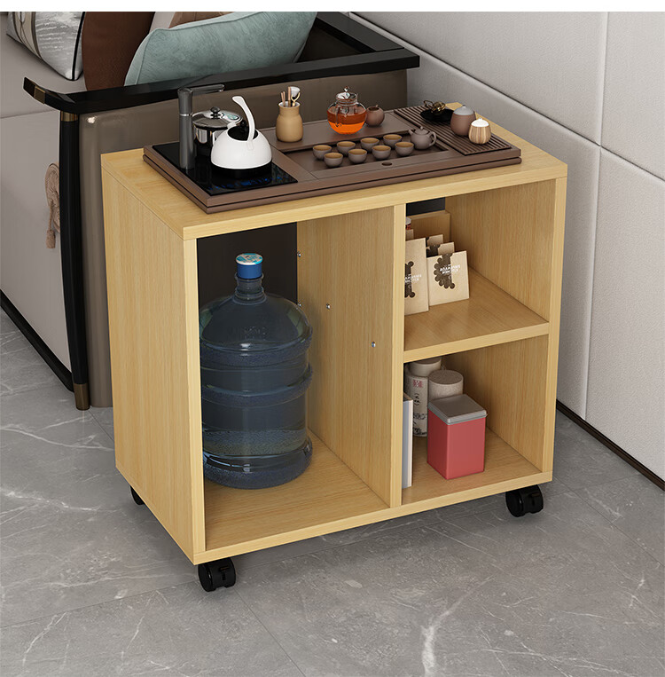 OLENOUFENG Side Table Sofa Side Cabinet Living Room Small Tea Table Movable Tea Stand Simple Tea Desk Bedside Cabinet Side Cabinet 2