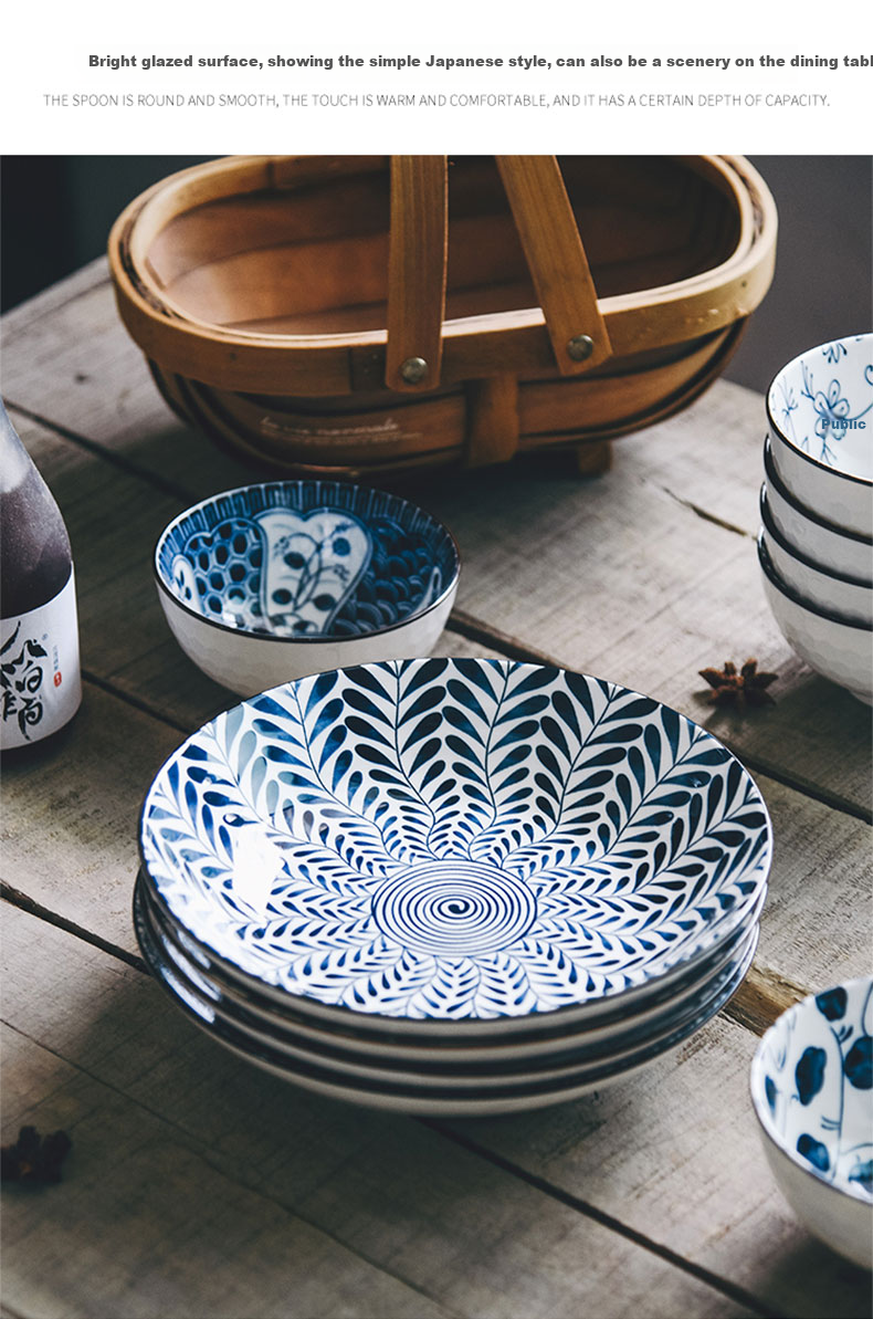 JIWUSENLIN Chinese Tableware Set Including Bowls, Plates, Noodles Bowl, Rice Bowl And Chopsticks Gift Set with Carrying Case, 6-Piece Set 3
