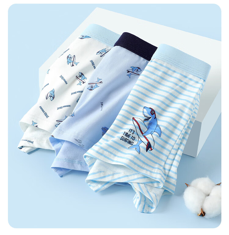 Dingguagua Boys' A-Class Antibacterial Cotton Boxer Briefs for Kids, 95% Cotton, Youth Shorts 11